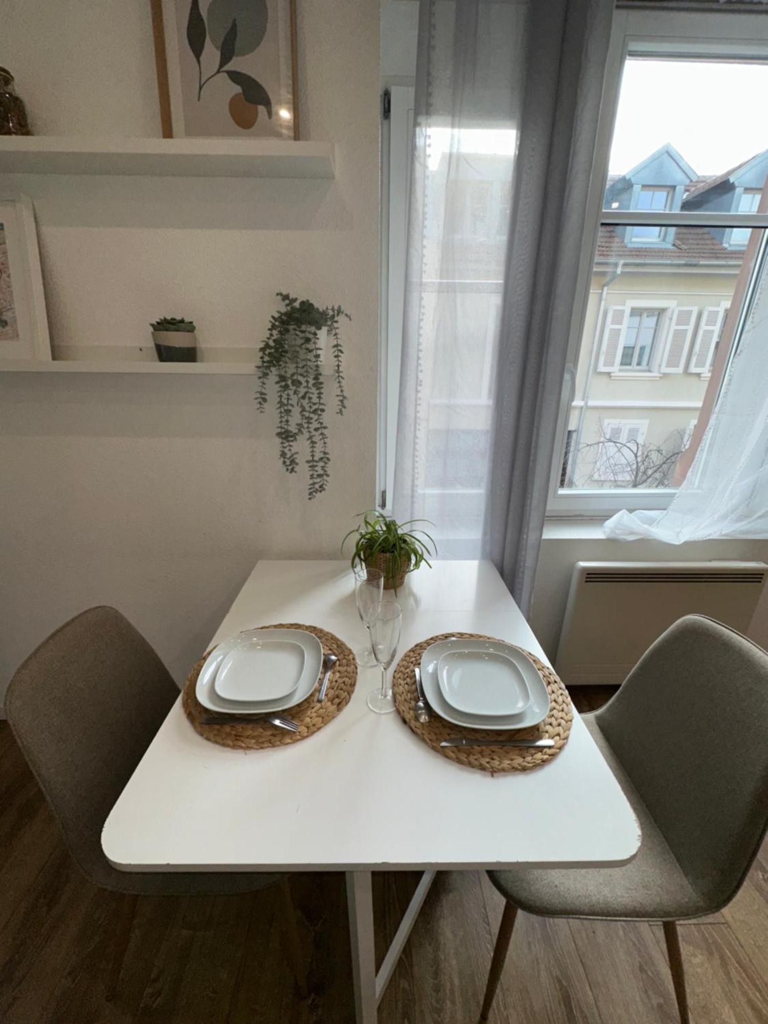 # Le 2 # Tres Beau T3 1Er Etage Tout Confort, Neuf, Mulhouse Centre Dış mekan fotoğraf